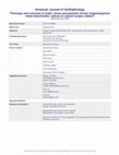 Research paper thumbnail of Phenotype and Outcomes of Phakic Versus Pseudophakic Primary Rhegmatogenous Retinal Detachments: Cataract or Cataract Surgery Related?