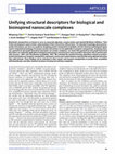 Research paper thumbnail of Unifying structural descriptors for biological and bioinspired nanoscale complexes