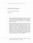 Research paper thumbnail of Aux bords du politique