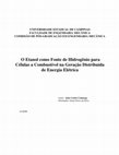 Research paper thumbnail of O etanol como fonte de hidrogenio para celulas a combustivel na geração distribuida de energia eletrica