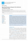 Research paper thumbnail of Reef Fish Diversity in Jayapura City, Indonesia: A Preliminary Study