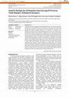 Research paper thumbnail of Analisis Ekologi dan Kelimpahan Ikan Karang Di Perairan Teluk Depapre, Kabupaten Jayapura