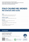 Research paper thumbnail of I tre Orienti di Calvino, in occasione del seminario "Italo Calvino nel mondo" (Università Cattolica di Milano, 22 gennaio 2024)