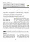 Research paper thumbnail of Role of artificial intelligence in achieving global food security: a promising technology for future