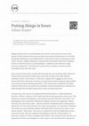 Research paper thumbnail of Margaret Mead: Putting things in boxes