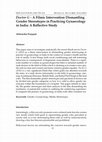 Research paper thumbnail of Doctor G -A Filmic Intervention Dismantling Gender Stereotypes in Practicing Gynaecology in India: A Reflective Study