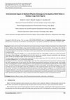 Research paper thumbnail of Environmental Impact of Abattoir Effluents Discharge on the Quality of Well Water in Abakpa, Enugu State-Nigeria