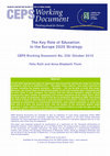 Research paper thumbnail of The Key Role of Education in the Europe 2020 Strategy