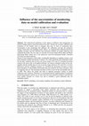 Research paper thumbnail of Influence of the uncertainties of monitoring data on model calibration and evaluation