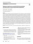 Research paper thumbnail of Medication-related issues associated with the documentation and administration of long-acting injectable antipsychotics