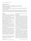 Research paper thumbnail of Evaluation of the national pharmacy preceptor education program