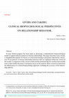 Research paper thumbnail of 31 Theory Givers and Takers : Clinical Biopsychological Perspectives on Relationship Behavior