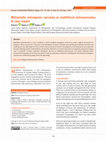 Research paper thumbnail of Metastatic osteogenic sarcoma or multifocal osteosarcoma: A case report