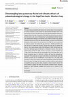 Research paper thumbnail of Disentangling late quaternary fluvial and climatic drivers of palaeohydrological change in the Najaf Sea basin, Western Iraq