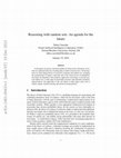 Research paper thumbnail of Reasoning with random sets: An agenda for the future