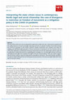 Research paper thumbnail of Interpreting the state–citizen nexus in contemporary Nordic legal and social citizenship: the case of divergence in restriction on freedom of movement as a mitigation policy in the COVID-19 pandemic