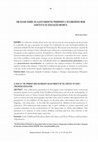 Research paper thumbnail of Um olhar sobre os ajustamentos primários e secundários num contexto de educação infantil