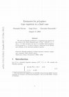 Research paper thumbnail of Estimates for $p$-Laplace type equation in a limit case