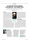 Research paper thumbnail of « Le culte des morts à l’époque contemporaine par Philippe Ariès » (Classique), "L’Histoire", n°515, janvier 2024, p.97