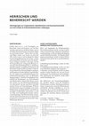 Research paper thumbnail of Herren und Beherrscht werden. Überlegungen zur Organisation, Manifestation und Raumwirksamkeit von Herrschaft im frühmittelalterlichen Lobdengau