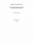 Research paper thumbnail of Meditations on Geopolitics, Vol 1: From The Hapsburg Hegemony of 1492-1618 to the Thirty Years War of 1618-1648