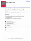 Research paper thumbnail of Transnationalism and the Politics of Sending States: The Cases of Italy, Mexico, Turkey, and Ecuador