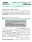 Research paper thumbnail of PRP Injection versus Surgical Method for Treatment of Tennis Elbow: Case Report