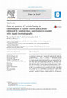 Research paper thumbnail of Data on proteins of lysenin family in coelomocytes of Eisenia andrei and E. fetida obtained by tandem mass spectrometry coupled with liquid chromatography