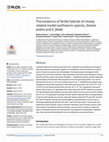 Research paper thumbnail of The existence of fertile hybrids of closely related model earthworm species, Eisenia andrei and E. fetida