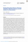 Research paper thumbnail of Resisting Biographical Illusions: Pandurang Khankhoje, Indian Revolutionaries and the Anxiety to be Remembered