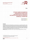 Research paper thumbnail of Estudio sobre documentos pedagógicos didácticos pertenecientes a archivos históricos escolares de escuelas normales. Argentina