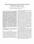 Research paper thumbnail of Electrothermal Equivalent Three-Dimensional Finite-Element Model of a Single Neuron