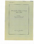 Research paper thumbnail of Bibliography of Edgar L. Hewett, 1893-1944 / compiled by Leslie V. Murphey. Santa Fe, New Mexico : School of American Research, 1944.