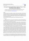 Research paper thumbnail of Detecting Early Warning Bank Distress Signals in Nigeria: A Multi Discriminant Analysis Approach