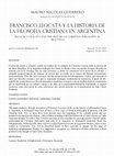 Research paper thumbnail of Francisco Leocata y la historia de la filosofía cristiana en Argentina