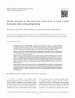 Research paper thumbnail of Genetic diversity of Mycobacterium tuberculosis in south coastal Karnataka, India, using spoligotyping