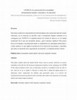 Research paper thumbnail of COVID-19 y la construcción de la normalidad del humanismo burgués: conectados a "la educación"