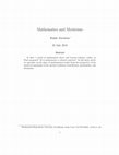 Research paper thumbnail of Mathematics and mysticism