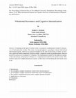 Research paper thumbnail of Vibrational Resonance and Cognitive Internalization