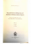 Research paper thumbnail of « L’épigramme (Anthologie Palatine 1,123) de Sophrone de Jérusalem, ou Homère au Saint-Sépulcre »,