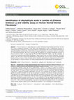 Research paper thumbnail of Identification of alkylsalicylic acids in Lentisk oil (Pistacia lentiscus L.) and viability assay on Human Normal Dermal Fibroblasts