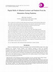 Research paper thumbnail of Digital Skills of Albanian Lecturers and Students From the Humanities During Pandemic