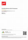 Research paper thumbnail of On Radicalisation and Its Treatments