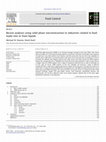 Research paper thumbnail of Recent analyses using solid phase microextraction in industries related to food made into or from liquids