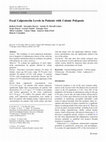 Research paper thumbnail of Fecal Calprotectin Levels in Patients with Colonic Polyposis