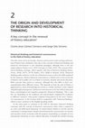 Research paper thumbnail of The origin and development of research into historical thinking