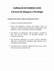 Research paper thumbnail of Consignas para los trabajos prácticos del cursillo de ingreso