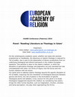 Research paper thumbnail of Panel: 'Reading Literature as Theology in Islam'