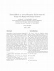 Research paper thumbnail of Thermal Effects on Inverted Pendulum Thrust Stands for Steady-state High-power Plasma Thrusters