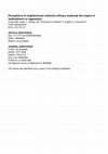 Research paper thumbnail of Perceptions of Neighborhood Collective Efficacy Moderate the Impact of Maltreatment on Aggression